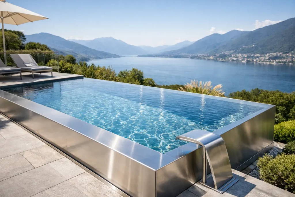 Infinity Pool aus Edelstahl richtig planen