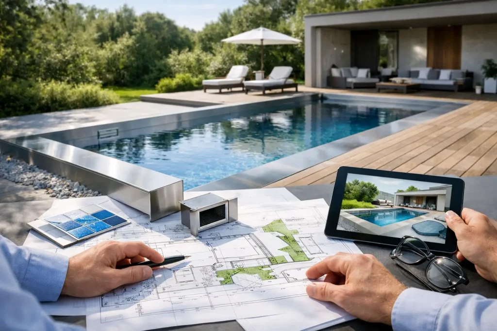 Poolplanung mit Edelstahlbecken richtig angehen