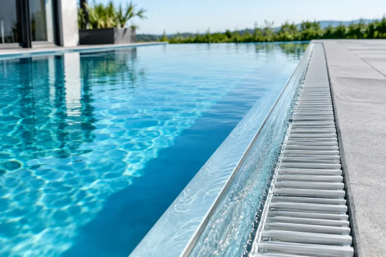 Überlaufrinne richtig dimensionieren im Pool